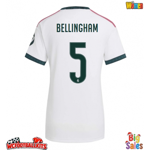 Real Madrid Jude Bellingham #5 Replica Home Stadium Shirt for Women 2026-27 Short Sleeve